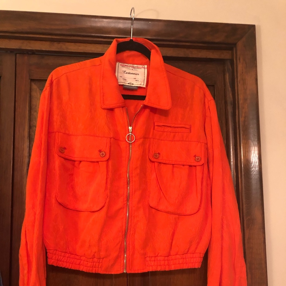 Cartonnier Orange bomber-style jacket